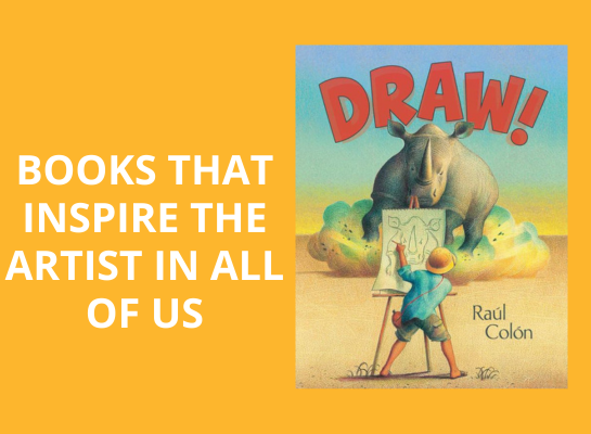 children's book recommendations by staff. pictured DRAW by Raul Colon