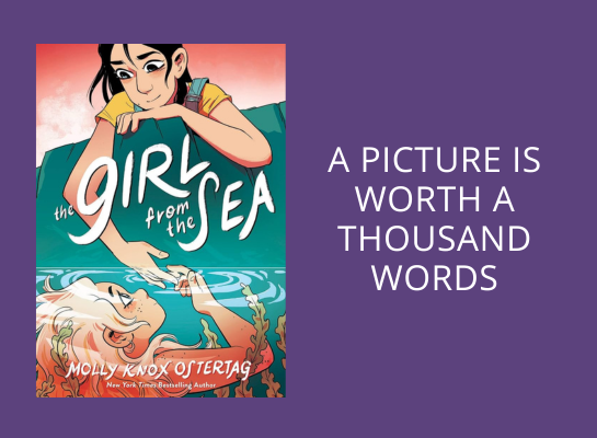 teen book recommendations by staff. pictured is the girl from the sea by molly knox ostertag